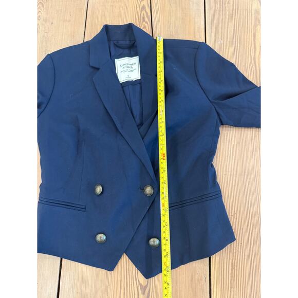 Women's Abercrombie & Fitch Navy Blazer Small - Picture 3 of 7